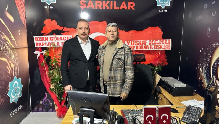 Adana Ülkü Ocakları Başkanı Cem Tutsoy’dan Radyo Efebey’e ziyaret